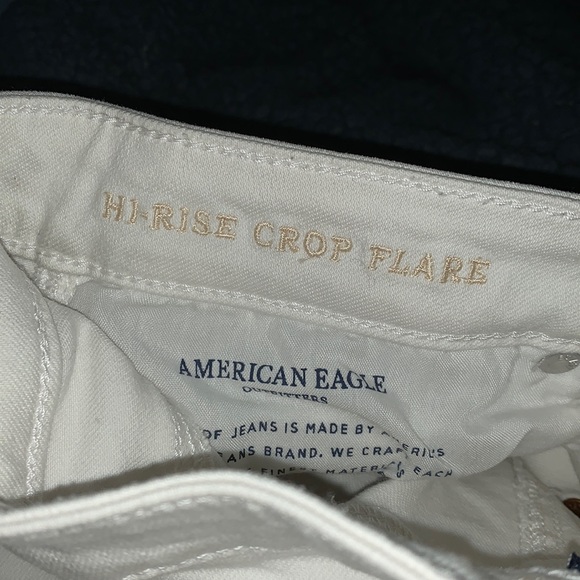 NWOT High Rise Crop Flare Jeans - Picture 2 of 6